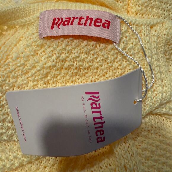 Yellow Crochet Knit Halter Maxi Dress Swim Cutout Open Back, Boho Beachwear, S/M - Picture 7 of 9